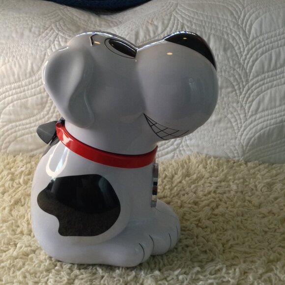 VTG 1991 Talking Dog Treat Jar; Works! Missing Battery Cover; Sings/Talks, Hound - Picture 4 of 7